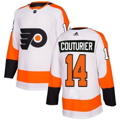 Adidas Philadelphia Flyers #14 Sean Couturier White Road Authentic Stitched NHL Jersey